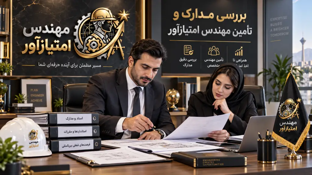 بررسی مدارک و تامین مهندس امتیازآور